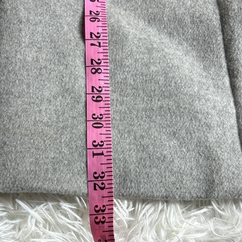 Crewcuts gray wool peacoat faux fur collar